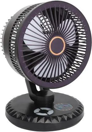 Desk Fan, 3 Speeds Adjustable Portable Table Fan, Silent Strong Wind Circulator Fan, USB Table Cooling Fan for Home, Office, Bedroom Desktop(Black)
