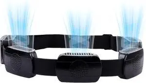 VBESTLIFE Portable Waist Fan, 3 Gears Adjustable Cooling Waist Fan, 6000rpm High Speed Fan, Shirt Belt Waist Fan for Camping, Fishing, Cycling, or Traveling