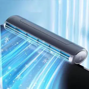 Monitor Clip On Fan, Quiet Bladeless USB Fan with 3 Wind Speeds, Air Outlet Angle is Adjustable, Personal Cooling Fan for Office Laptops, Desktop