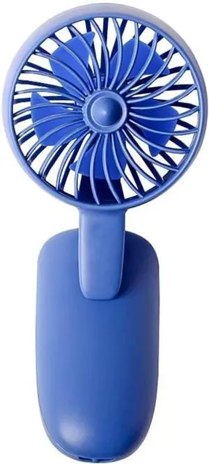 Mini Portable Fan, Powerful Handheld Fan, Small Desk Fan,USB Rechargeable Fan for Girl Women Men Indoor Outdoor (Color : Blue)