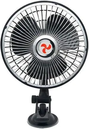 Classic Car Cooling Fan, 3 Three-Bladed Electric Vehicle Fan, 8 Inch Portable Clip Mini Fan, All-Copper Motor, Suction Cup Automotive Fan, Personal Clip on Fan, for Camping/Travel