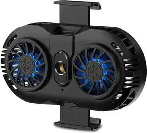 Phone Cooler, Cellphone Radiator with Dual Semi-Conductor Cooling Chip, Suitable for All Types Cellphone from 4.5 to 7 Inches for Live Streaming, Outdoor Vlog, Mobile Gaming