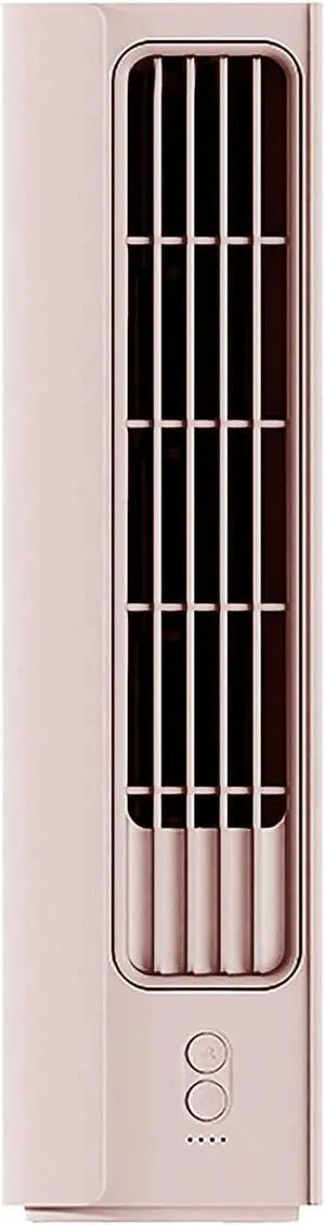 USB Desk Fan, Small Fan Usb Charging Desktop Negative Ion Student Dormitory Mini Portable, Powerful 3 Speeds Wind (Pink)