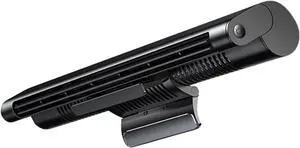Computer Monitor Clip On Fan, Portable Desktop Ultra Quiet Screen Hanging Fan with 3 Speeds Touch Control, Compatible with Thickness Less Than 2cm Laptop Display, Black
