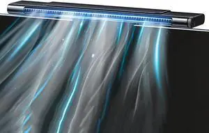 Clip On Computer Fan, Bladeless Office Monitor Fan, Portable Personal Cooling Fan, Stepless Adjustment of Wind Speed, Suitable for Flat Monitor, Laptop (Color : Blue)