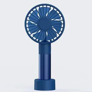 Mini Fan Portable Handheld Fan,Mini Fan,Small Cooling Fan,3 Speeds Strong Wind,for Office, Hiking, Camping, Travel,Super Silent Cool (Color : Blue)