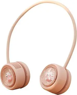 Portable Cooling Neck Fan, Hangs-Free Personal Mini USB Neckband Rechargeable 360° Cooling 3 Speeds Wearable Necklace for Home Outdoor Sports Indoor Office
