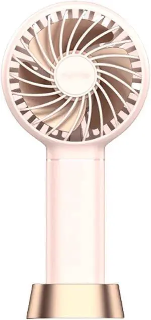 Mini Fan Mini Fan,Handheld/Desk/Neck Fan(3 in 1),USB Small Fan,3 Speed Adjustable,Portable Cooling Fan for Home,Outdoor,School Cool (Color : Pink, Size : Without Lanyard)