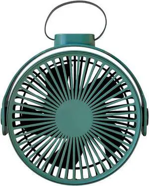 Personal Fan,Large Battery Portable Outdoor Ceiling Fan, USB Desktop Desktop Mini Electric Fan-Green