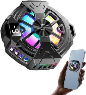 Cooler Fan for Phone,Mobile Phone Rechargeable Cooling Fan - Two Speed Modes Instant Cooling Fan for Music Listening, Video Broadcasting, Online Shopping