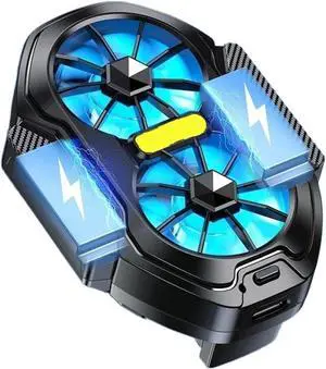 Dual Fan Mobile Phone Cooler Long Lasting Stronger Cooling Air Cooling Rechargeable Portable