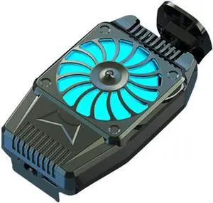 Phone Cooler Fan Grip for Gaming, USB Cooling Fan Radiator Mobile Game Case for,Smartphone Gaming Lives Videos Protable Phone Cooler, Can Adjustable