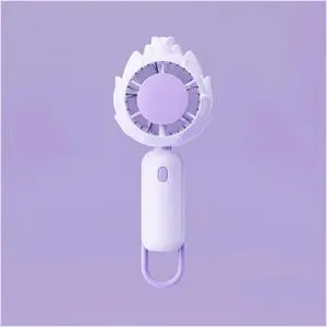 Handheld Fan, Three-Speed Wind Power, Long Life, Can Hold and Stand Up, Portable USB Charging(PURPLE)