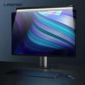 Reading Lamp Screenbar Desk Lamp Computer Laptop 3colors Stepless Dimming Hanging Monitor lamp for LCD Monitor Light Study Reading Desk Light