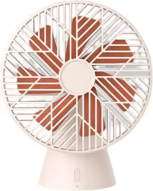 Mute Rainforest Mini Fan, Home Office Outdoor 4000mAh 90° Swing 7-Blade Mobile Fan (Color : White, Size : Plug in)