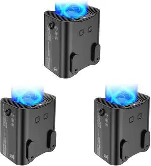 3X Portable Waist Clip Fan/Necklace Fan 12000MAH Over 24H Long Working Time,Strong Airflow,Cooling Fan Hand Free Fan