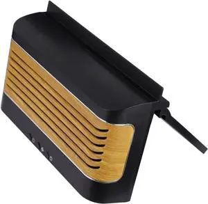 1PC Solar Powered Car Exhaust Fan with Charging Fan for Car Ventilation and Mobile Phone Charging Black