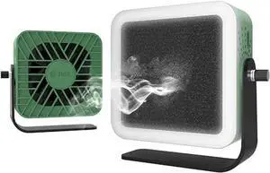 DIYPHONE Portable Smoke Extracting Fan, Fume Extracting Cooling Lighting 3 in 1 Mini Fan with Carbon Filter For Mobile Phone Repair PCB Motherboard Sodering Fume Remove Tool