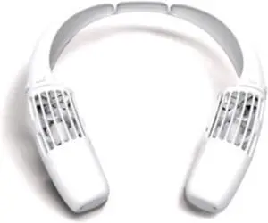 Portabl Wearable fan for cooler outdoor life, Portable Neck fan (WHITE)