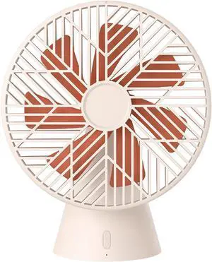 Desktop fan rainforest version mini fan rechargeable handheld detachable super wind silent fan cooler household white
