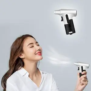Blow Suction Dual Purpose Fan,Portable Outdoor Handheld Fan,Small USB Desk Personal Fan,3-Speed,Rechargeable,for Bathroom Home Office Bedroom Garage Camping RV