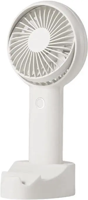 Mini Fan Portable Handheld Fan,Mini Fan,Small Desk Fan,3 Speed Strong Wind,Cooling Fan for Bedroom,Classroom,Home,Office,Camping Cool (Color : White, Size : 3600mAh)
