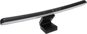 Curved Monitor Light Bar, 3 Color Temperature Dimmable Screen Lamp, Touch Control EyeCare LED Reading Light for Computer Curved Screen 15.7in