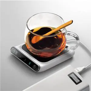 Coffee Mug Warmer for Desk,Tea Warmer for Desk,Electric Coffee Cup Warmer with 3-Temp Settings,Smart Coffee Warmer for Desk Keep Coffee, Beverage, Hot Chocolate Warm