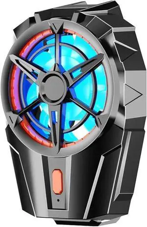 Magnetic & Rotatable Back Clip Semiconductor Mobile Phone Cooler Radiator Strong Cooling RGB Cell Phone Cooler Phone Cooling Fan