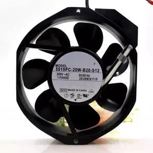 for 5915PC-20W-B20-S12 200VAC Metal Blade high-Temperature Resistant Fan 17CM