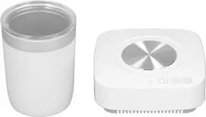 Ymiko 3 Functional Modes Drink Warming Cooling Cup, Compatible with All Flat Bottomed Containers, Small & Thin Design for Home and Office, with Large Area of Heat Dissipation Aluminum (US Plug)