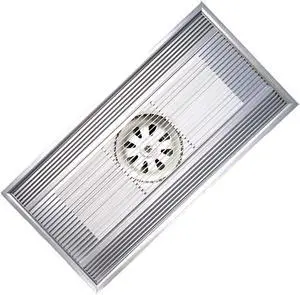 Ventilation Fan Integrated Ceiling Ventilation Fan 30×60CM High-Power Exhaust Fan for Kitchen Bathroom Rectangular Powerful Aluminum Alloy Ventilation Fan, 60W ventilating Fan(Color:Silver)