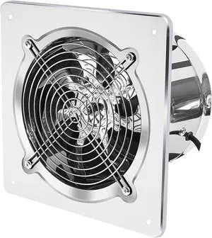 Ventilation Fan 6''7''8'' Booster Fan Extractor Exhaust Fan Ventilation Pipe Fan for Bathroom Toilet Kitchen Wall Window Stainless Steel Ventilation Fan ventilating Fan(Color:6inch),