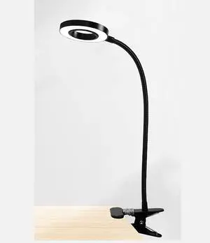 Clip on Light Reading Lights/3 Color Modes 5 Brightness Eye Protection Book Clamp Light 360 ° Flexible Gooseneck Clamp Lamp (Color : A) (B)