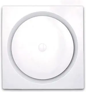 Ventilation Fan Ceiling Type Ventilation Fan 30×30CM Household Powerful Silent Ventilation Fan Recessed Ceiling Exhaust Fan, 30W, 35dB, White/Silver ventilating Fan(Color:Silver,Size:10 inch)