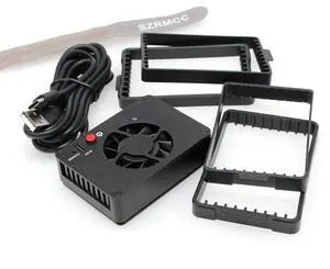 SZRMCC Camera Cooling Fan 5V USB-C Camera External Cooling Fan for S-Ony ZV1/ZVE1/ZV-E10 A7M4 Canon R6/7/8 Fujifilm X-T4 Nikon DSLR Cameras Live Video Broadcast (LED Screen)