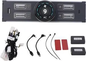 USB Hub, Center Control Dock Station Shortcut Key Button Knob Controller Compatible with Y, Multifunctional Expansion Replacement