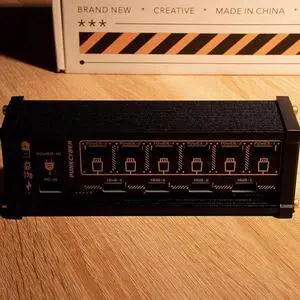 6 Port USB C Splitter, 6 Port USB Docking Station, 9 Convenient USB Input Ports, Fast Data Transfer, Plug and Play, Independent Switching Power Supply, for Phones, Tablets and Gadgets