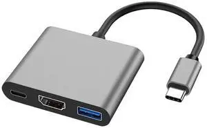 3 in 1 USB Hub USB C to HDMI Splitter HUB Type-c to HDMI-Compatible USB3.0 Docking Station Compatible with MaicB00k AirPro Sangsiung