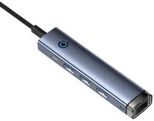 USB Hub Type-C USB-A Adaptier to USB 3.0 5Gb Data Transfer RJ45 Gigabit Ethernet 4-in-1 Docking Station Hub Compatible with MaicB00k