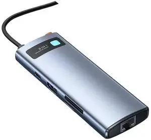 4K 60Hz USB C Hub Type C to Ethernet Port PD 100W Adaptier Compatible with MaicB00k Pro USB 3.0 Hub Laptop Tablet Accessories