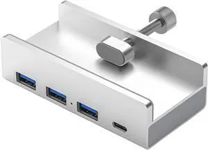 Bof USaB 3.0 Type C Hub Aluminum Alloy External Multiports Splitter High Speed Expansion 5Gbps Data Transmission for Desktop