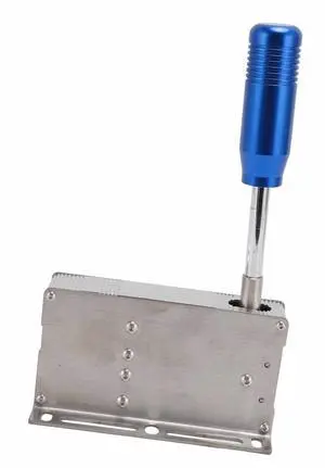 USB Sequential Shifter, PC Sim Racing Game Shifter for 11 10 7 for L G25 G27 for for T500 Racing Wheel (Blue)