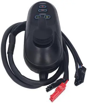 Brilluxa Wheelchair Joystick Controller, Electric Scooter Mobility Controller, Brushed Motor Control Handle, Mobility Aid Accessory, Power Chair Control Box, Separate Type Joystick