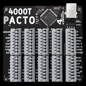 Pacto Tech 4000T - 4 Player Arcade Encoder for PC (Xinput Protocol)