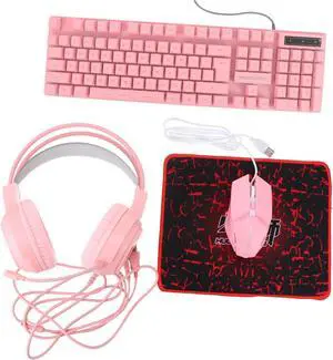COHEALI Sports Gaming Keyboard Mouse Gaming Keyboard and Mouse Combo Wired and Backlit Headphone Package