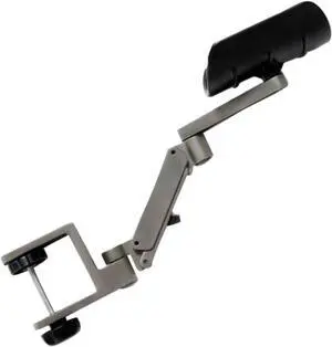 Tofficu Computer Bracket Arm Support Aluminum Hand Rest Wrist Support for Mouse Pad Ergonomic Design Grey