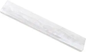 TEHAUX Keyboard Wrist Rest Pad Ergonomic Support Cushion for Comfortable Typing for Office and Gaming Use Pearl Resin Material Portable and Lightweight Design