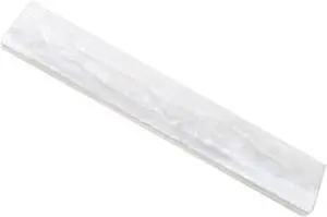 Ergonomic White Pearl Resin Keyboard Wrist Rest Pad Comfortable Wrist Support Cushion for Typing Office Use Fits Standard Keyboards