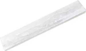 Ergonomic White Epoxy Resin Wrist Cushion for Keyboard Support Pad Carpal Tunnel Relief Wrist Rest for Office Gaming Writers Portable Lightweight Design for Comfortable Typing